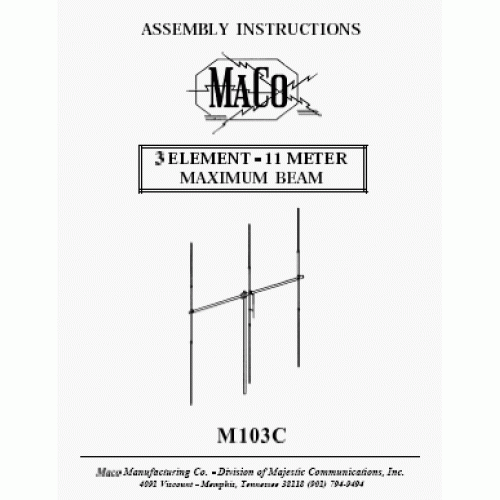 Maco M103C 3 Elementen basisantenne
